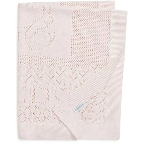 Ralph Lauren Unisex Pointelle Knit Organic Cotton Blanket - Baby
