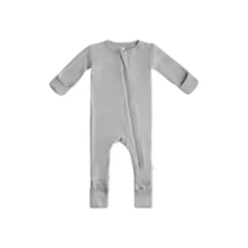 Baby Bamboo Pajamas: Bamboo PJs -Moon Grey 3-6mo