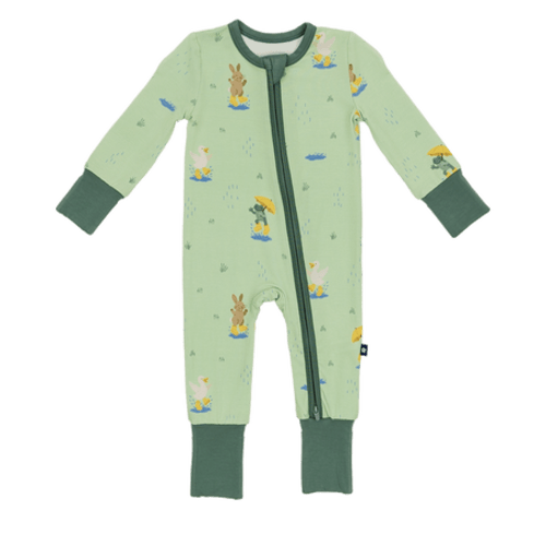 Convertible Footed Romper in Puddle Jumpers