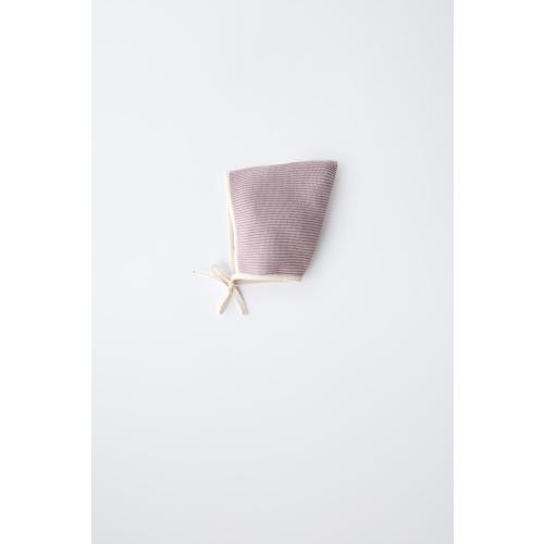POINTED HAT WITH CONTRASTING TRIM - Light lilac | ZARA United States