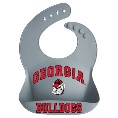 Georgia Bulldogs Garb Infant Silicone Crumb Catcher Bib