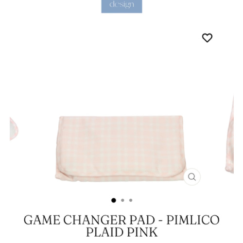 Changing Pad - Game Changer - Pimlico Plaid Pink