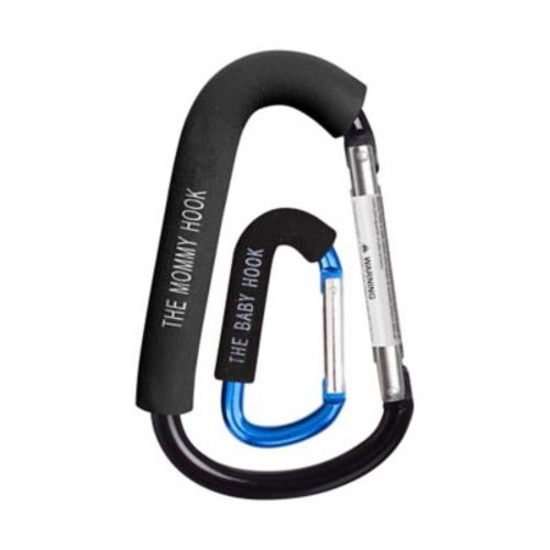 The Mommy Hook® Double Stroller Hook - BLACK - DOUBLE HOOK