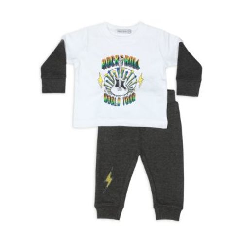 Boys' Rock and Roll Thermal Shirt & Pants Set - Baby