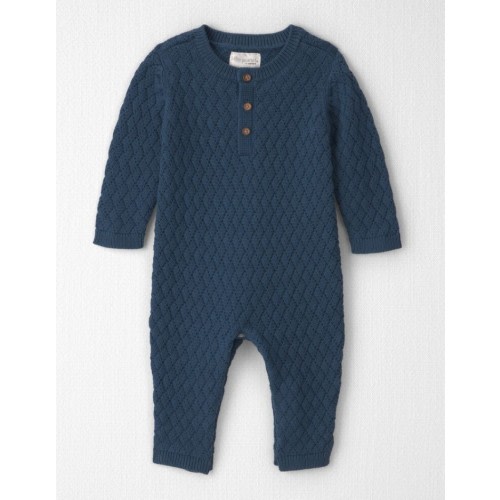 Baby Organic Cotton Sweater Knit Jumpsuit