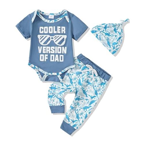 NZRVAWS Baby Boy Clothes Preemie Infant Boy Bear Outfits Jumpsuit Bodysuit Letter Print Romper