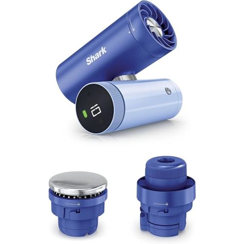 Shark ChillPill, The only 3-in-1 personal cooling system with fan, InstaChill cooling plate & dry-touch mist, portable, handheld, and wearable with rechargeable battery, 10 speeds, Haze, FA022LV