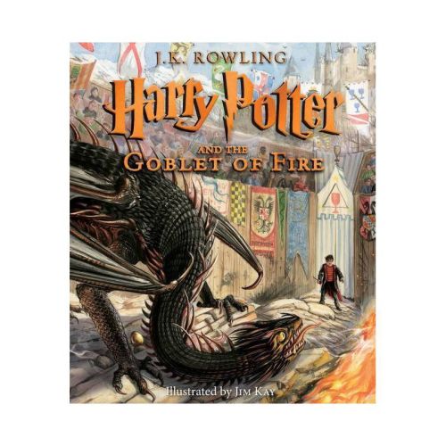 Harry Potter and the Goblet of Fire: The Illustrated Edition - by J K Rowling (Hardcover)