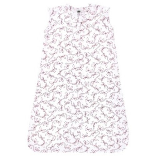 Hudson Baby Infant Girl Cotton Sleeveless Wearable Sleeping Bag, Sack, Blanket, Pink Bows, 0-6 Months