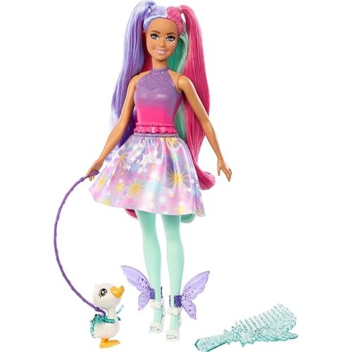 Barbie a Touch of Magic Doll & Accessories, The Glyph with Fantasy Outfit, Pet, Leash & Styling Accessories