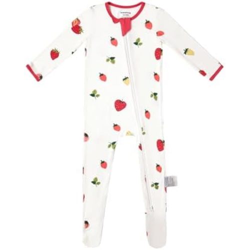 BubblePanda Rayon Made From Bamboo Baby Pajamas Baby Clothes for Boys Girls Unisex Zip-Front Non-Slip Onesie Sleeper