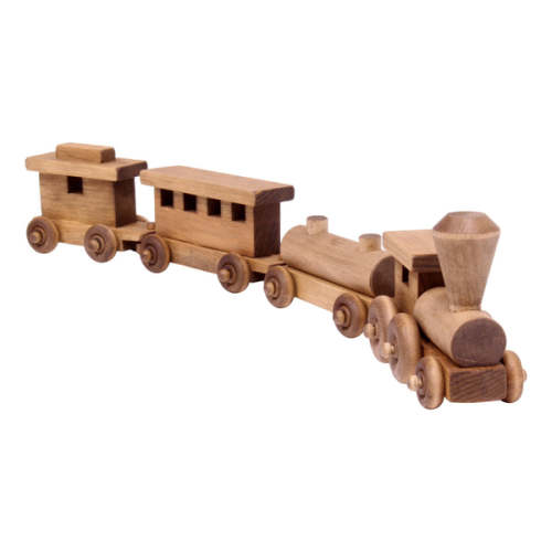 Wooden Toy Train Play Set, 24" Long, Kid-Safe Finish, Amish-Made – AmishToyBox.com