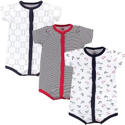 Hudson Baby Unisex Cotton Rompers