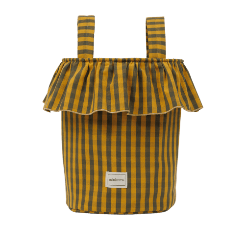 Basket Vichy - Olive + Gold · Minicoton