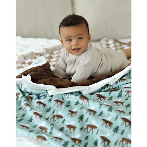 Moose Plush Blanket