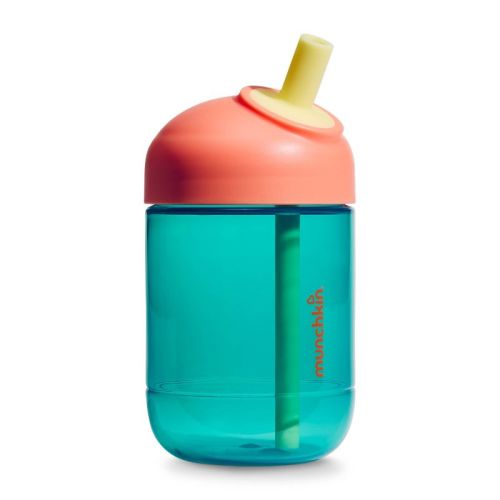 Munchkin 10oz Plastic Perfect Angle Straw Cup - Teal