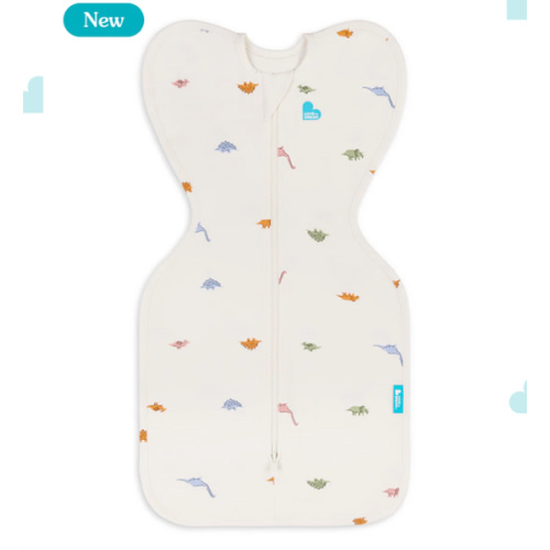 Swaddle Up™ 1.0 TOG Cotton Cream Dino Snore