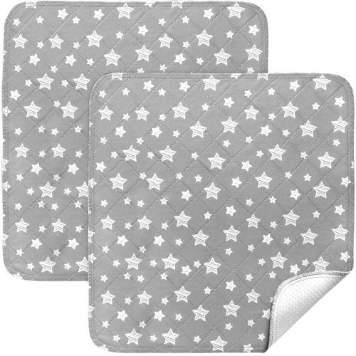 Waterproof Bed Pads Washable, Absorbent Chuck Pads Non Slip for Incontinence, Waterproof Mattress Protector for Seniors, Bedwetting Kids, Hospitals, Pets, 21"x22" 2 Pack