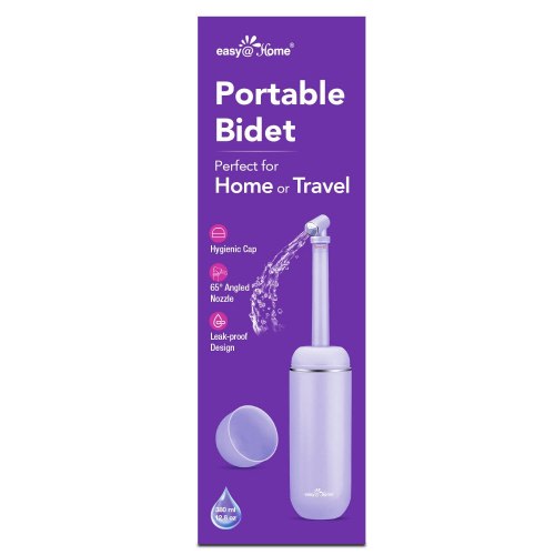 Easy@Home Portable Bidet Peri Bottle, Purple, 12.8 FL OZ
