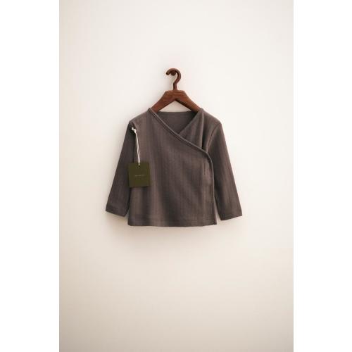ZARA TIMELESS - POINTELLE KIMONO T-SHIRT - Eggplant | ZARA United States