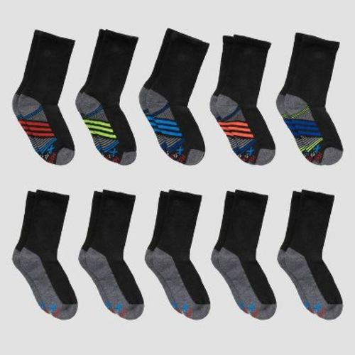 Hanes Boys' 10pk Premium Crew Socks