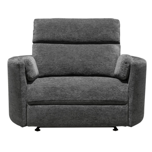 Hokku Designs Upholstered Extra Wide Glider Power Recliner with Round Arms & Reviews | Wayfair