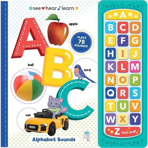 See Hear Learn ABC Book for Toddlers: Alphabet Book with 26 Sound Buttons, 78 Sounds, and Alphabet Song (See Hear Learn Series)