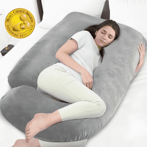 NFTIGB U Shaped Pregnancy Pillow, 70 Inch Full Body Maternity Support with Removable Cover