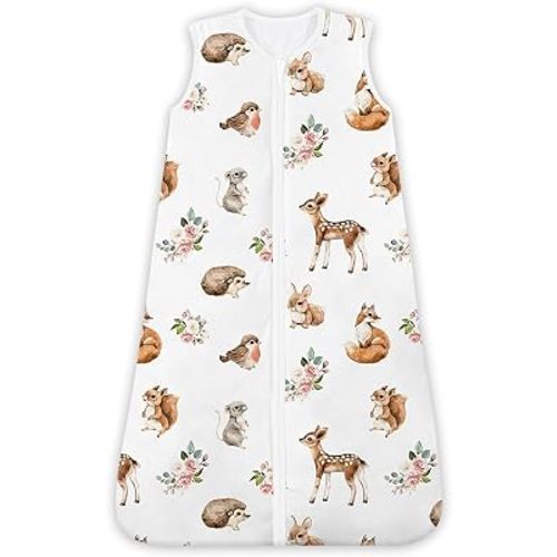 Sleep Sack 1.0 TOG, Soft Baby Wearable Blanket, 2-Way Zipper Baby Sleeping Bag for Newborns to Toddlers