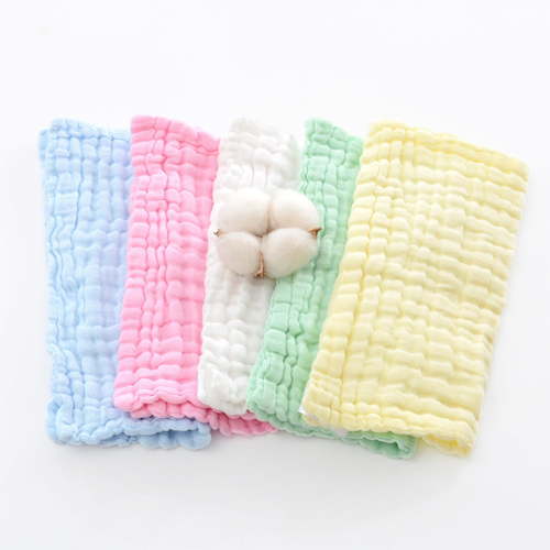 Muslin Washcloths for - Soft Absorbent Face Towels 5-Pack for Gentle Bathing and Wipes 25 cm