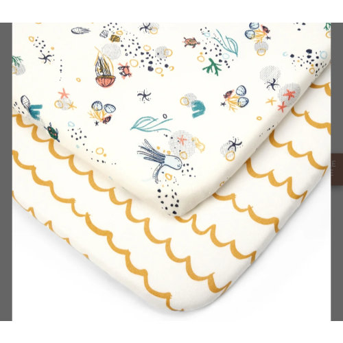 CoZee Bassinet Fitted Sheet Twin Pack in Our Planet | iL Tutto