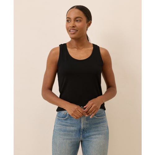 Women’s Luxe Stretch Jersey Tank made with Organic Cotton | Pact