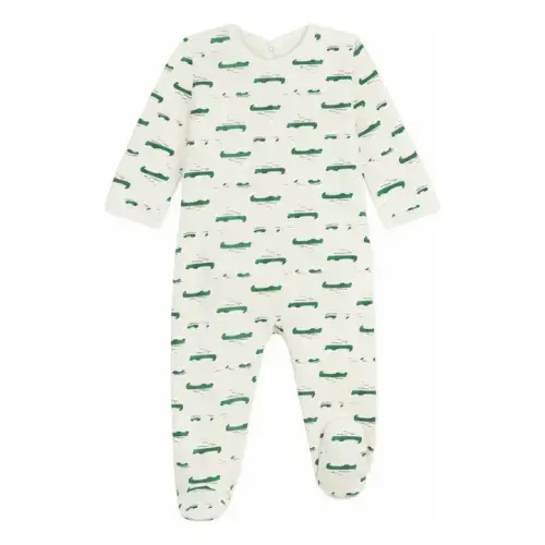 Pyjamas Dors Bien Pont Dos Crocodiles Organic Cotton | Ecru