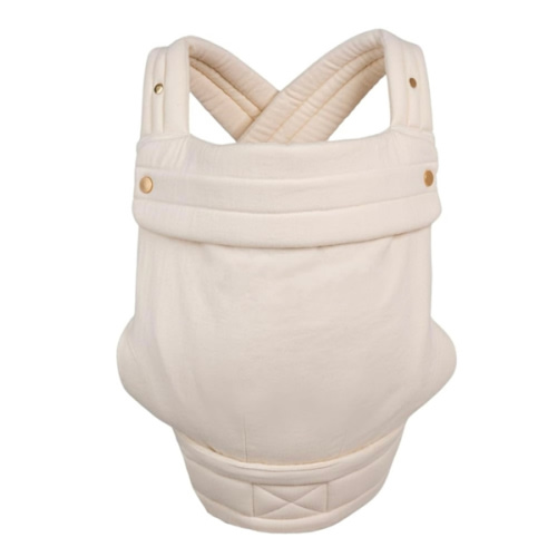 Mabē Monarch Ergonomic Baby Carrier – Premium Cotton 3 Carry Positions (7-35lbs), Lightweight & Breathable, (Ivory)