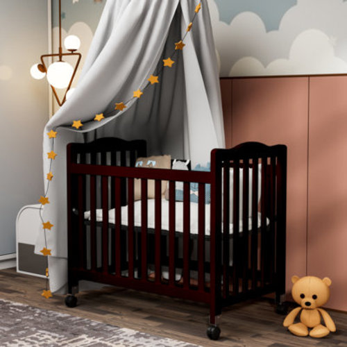 Harriet Bee Hinojosa Mini Crib With 3 Position Adjustable Mattress Board & Reviews | Wayfair