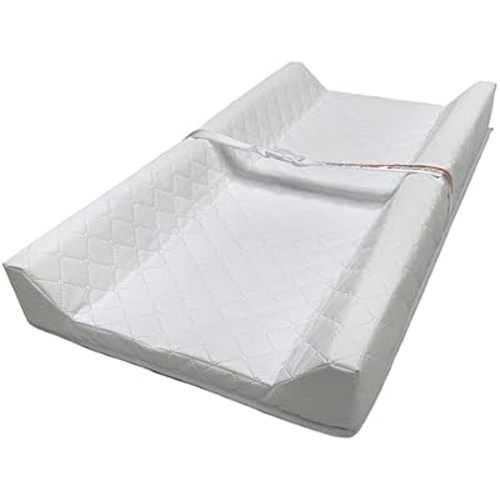 Ingenuity Contoured Changing Pad – Includes Waterproof Changing Liner and Safety Fastening Strap with Quick-Release Buckle