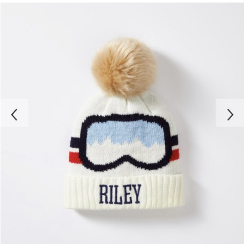 Kids Ski Goggle Pom Pom Hat