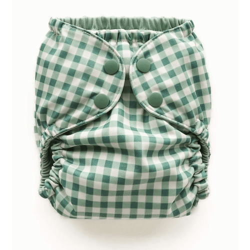 Cloth Diaper Waterproof Covers - Esembly Baby - Verdant Gingham