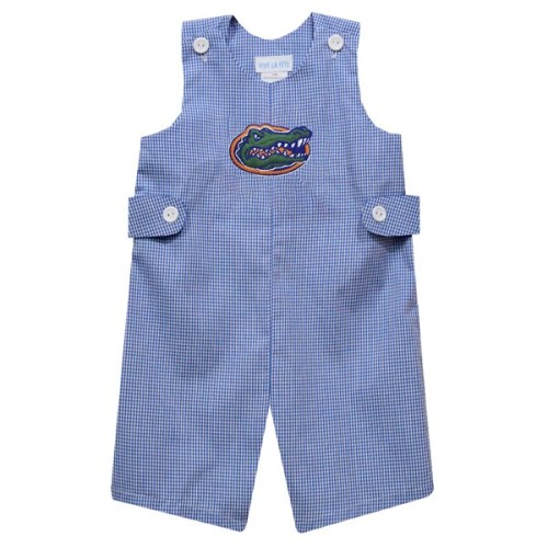 Florida Gators Vive La Fete Infant Gingham Jon Jon Romper - Royal