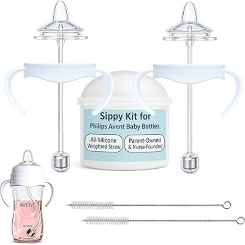 Sippy Cup Conversion Kit for Philips Bottles (2 Count)