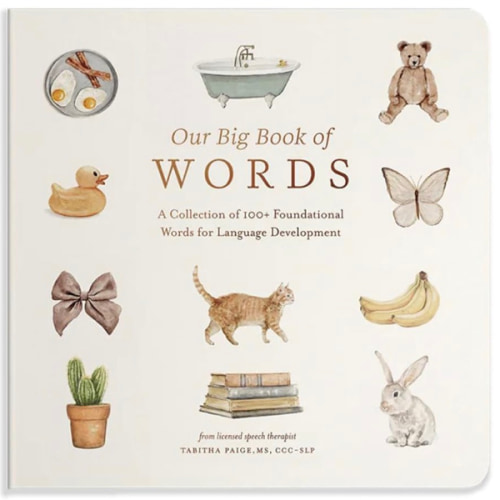 Our Big Book of First Words: A Collection of 100+ Foundational Words for Language Development (Tabitha Paige Children's Book Series)