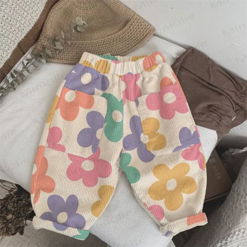 Baby Toddler Colorful Flowers Pants