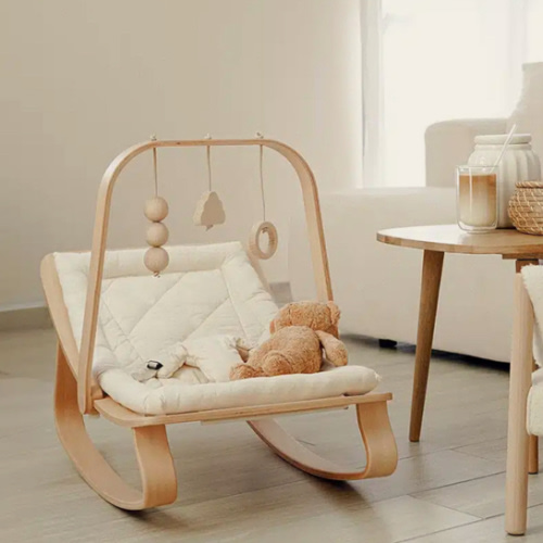 LEVO Baby Rocker in natural wood – Charlie Crane Paris
