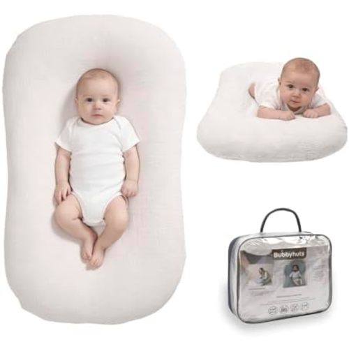 Baby Lounger Newborn 0-24 Months, Home and Travel Infant Cushion-White