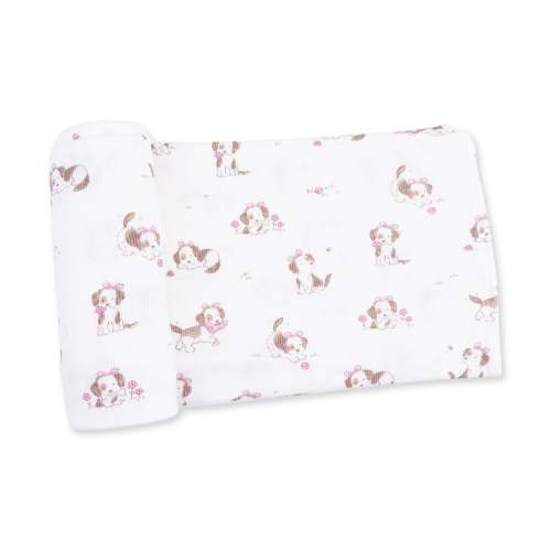 Explorer Puppy Pink - Swaddle Blanket – Angel Dear