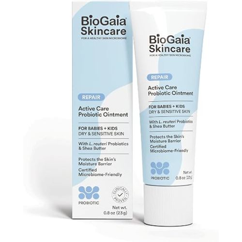 BioGaia Baby Probiotic Ointment | Soothes & Hydrates Dry, Irritated & Sensitive Skin | Use It From Head to Toe | Formulated With Plant-Based Oils & Probiotics | Steroid Free & Microbiome-Friendly