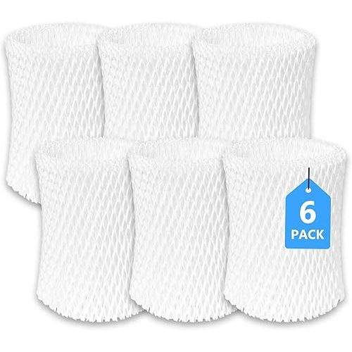6 Pack Humidifier Wicking Replacement Filter Compatible with Canopy Bedside Humidifier ONLY, Made with Wood Pulp & Paper Filter