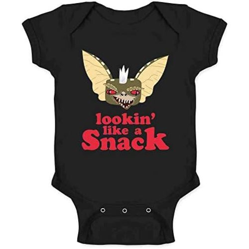 Pop Threads Lookin Like a Snack Funny Retro 80s Monster Infant Baby Boy Girl Bodysuit