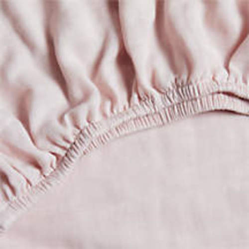 Supersoft Mist Blue 100% Organic Cotton Gauze Baby Crib Fitted Sheet