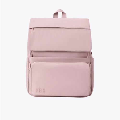 BÉIS 'The Ultimate Diaper Backpack' in Atlas Pink - Best Pink Backpack Diaper Bag